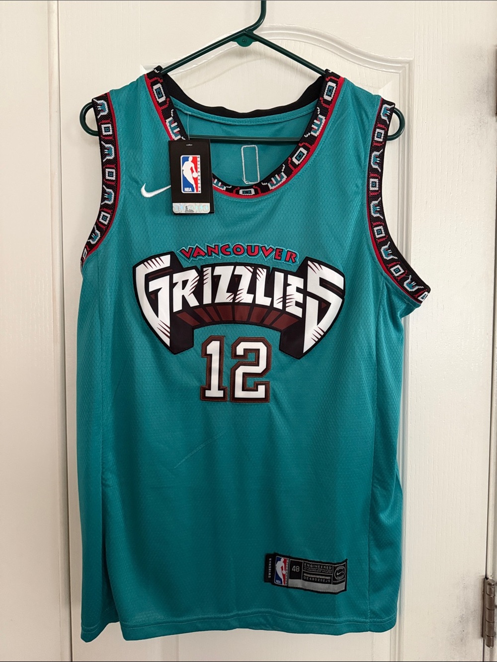 Nike Teal Vancouver Grizzlies #12 Ja Morant Jersey